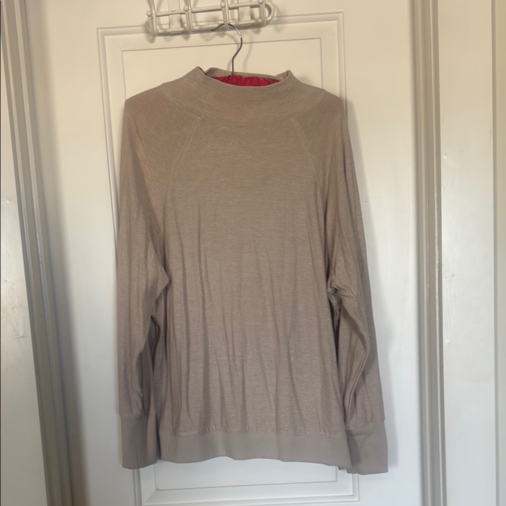 Richerpoorer Beige Long Sleeve Mockneck